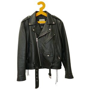 Vintage 1990s Wilsons Open Road Leather Motorcycle Jacket, size L